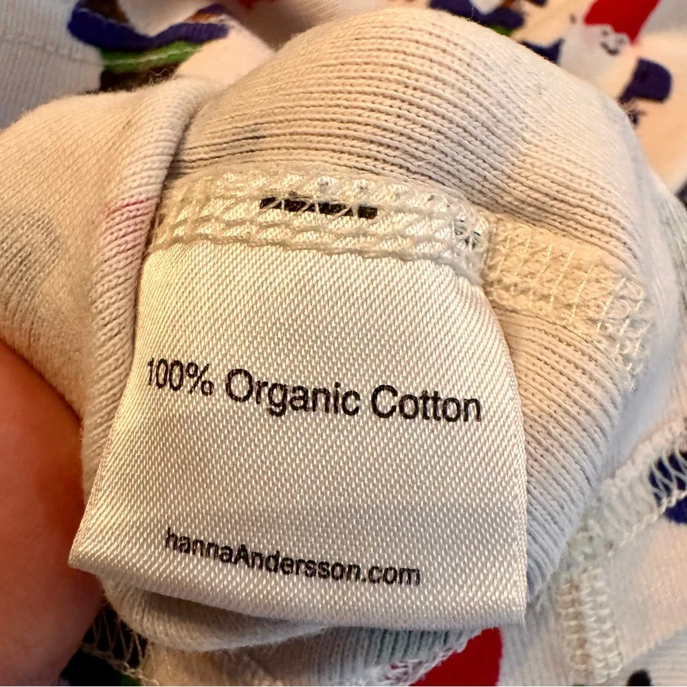 Hanna Andersson Gnome Organic Cotton Pajama Top Size 6‎ Red White